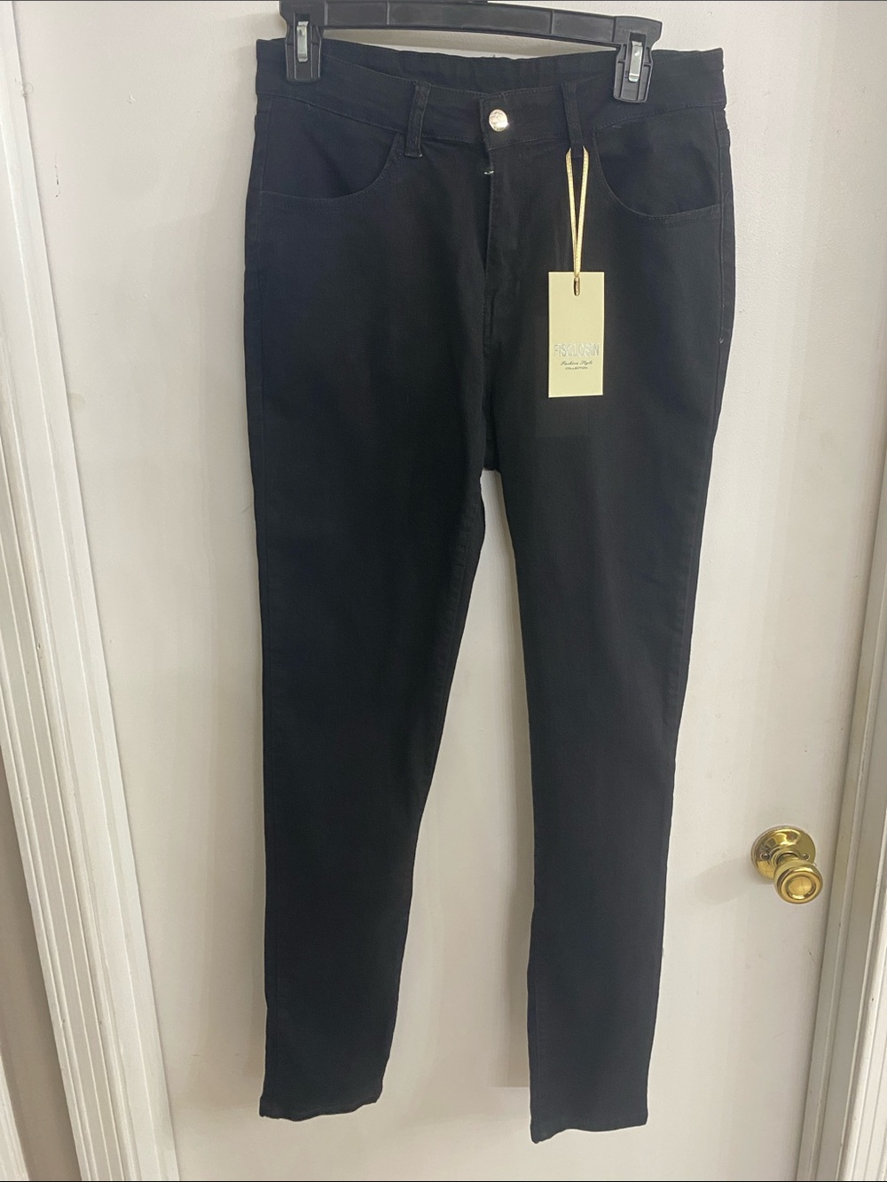 Black High-Waist Skinny Jeans